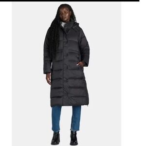 Ozark Trail Womens Black Long Responsible Down Puffer Parka Jacket Hooded S 4-6